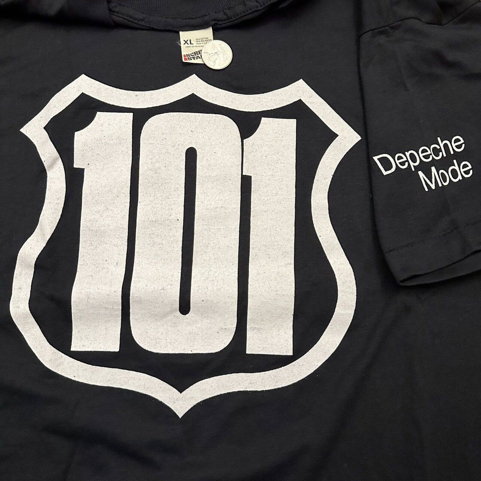 Fruit Of The Loom X Vintage Nwot Vintage 80s Depeche Mode 101 Album Band Tour T Shirt Hoodie, Sweatshirt | FlexRushtees.com