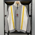 Vintage Silvio Valentino Embroidery Sweatshirt Quater Zip