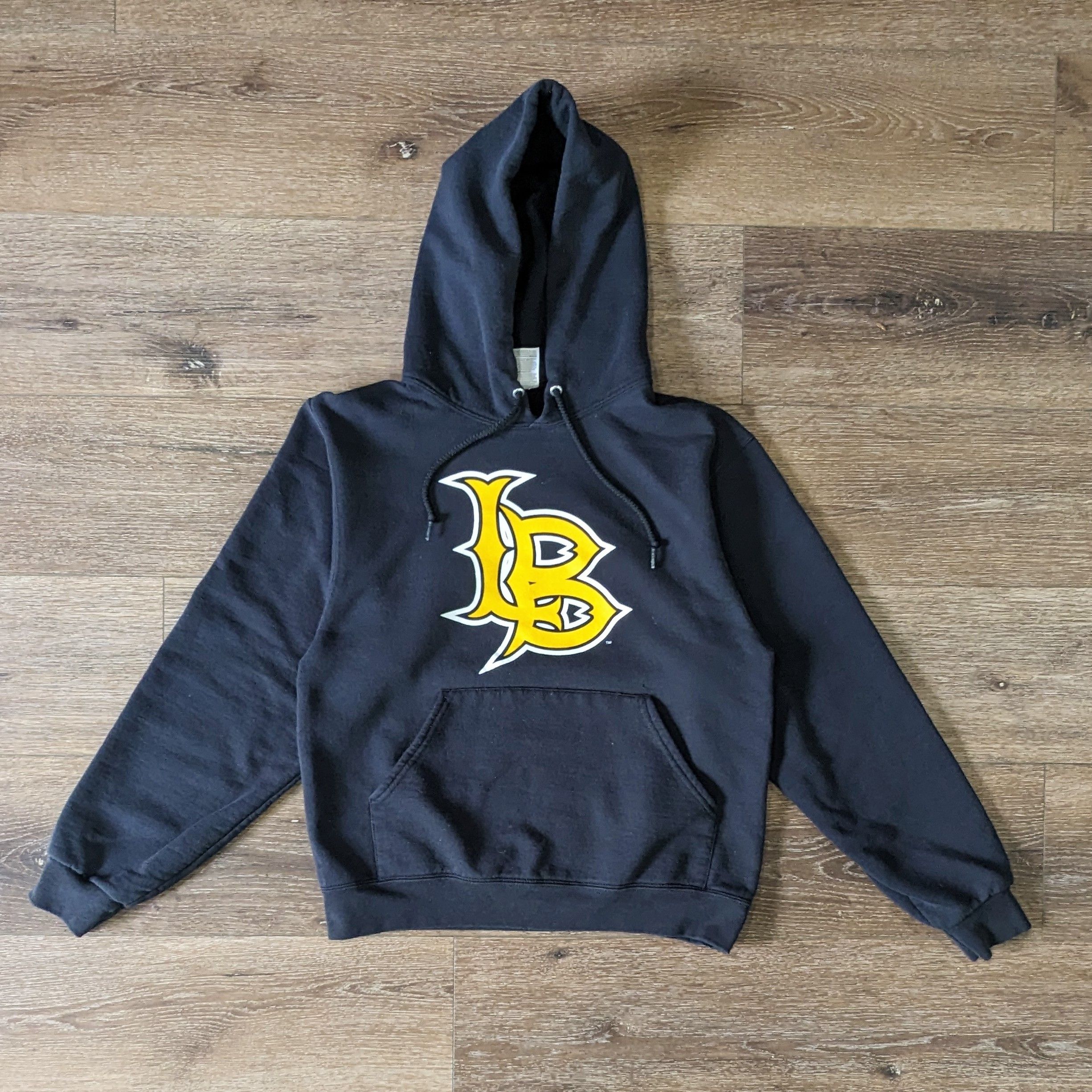 Vintage Jerzees Csu Long Beach Logo Hoodie Size S