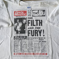Band Tees Sex Pistols Punk Uk Band Newspaper Vintage Tee 00 S Hoodie, Sweatshirt | FlexRushtees.com