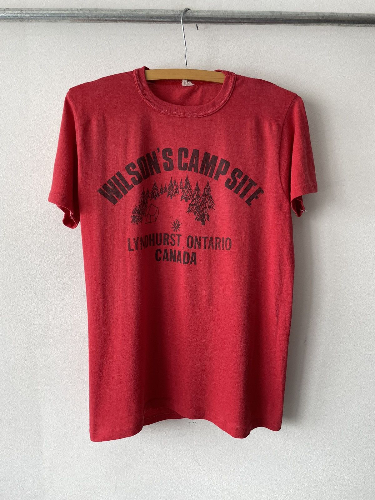 Vintage 80s Thin Camping Wilson S Camp Tee