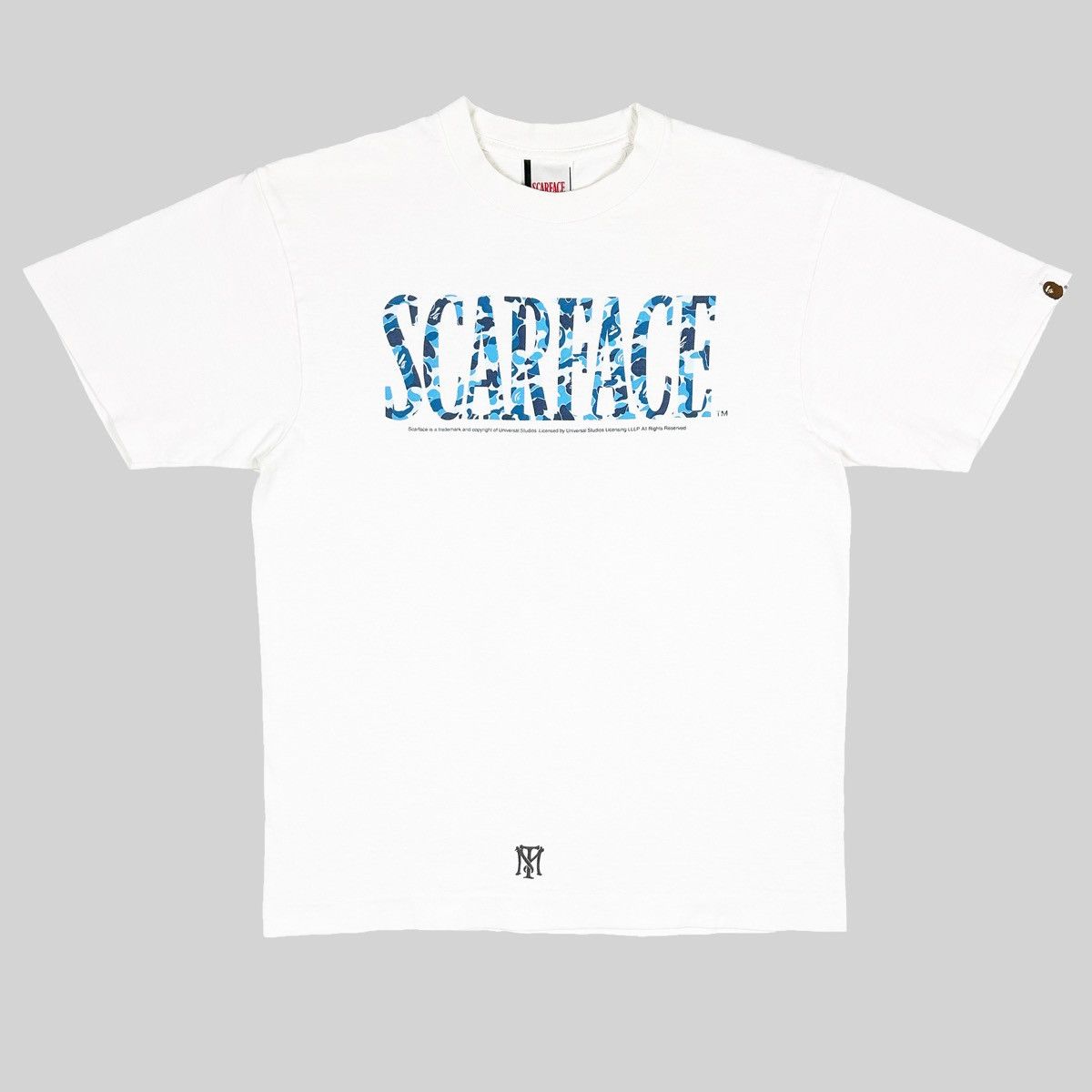 Bape Scarface Blue Camo Tee Hoodie, Sweatshirt | FlexRushtees.com