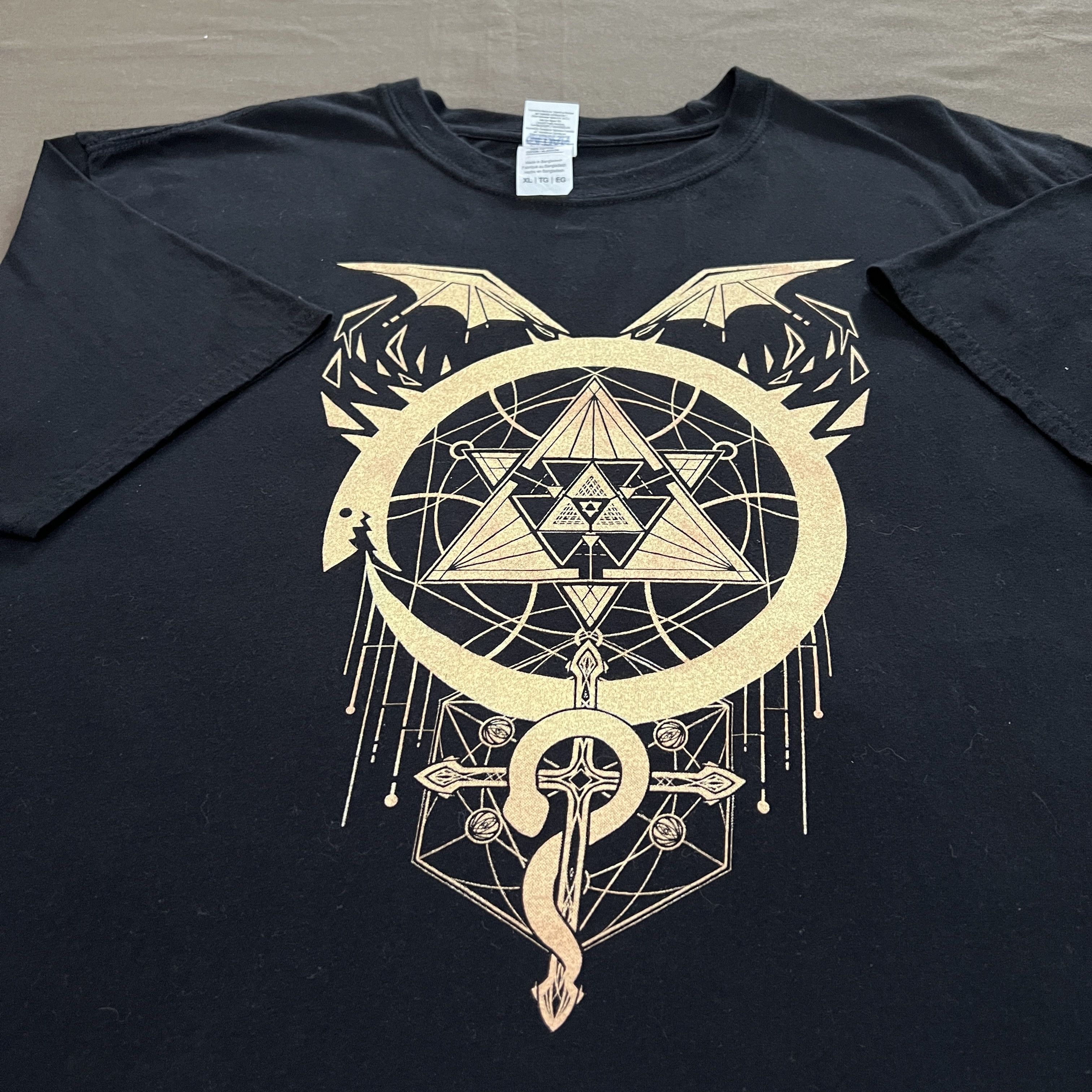 Anime Vintage Y2k Fullmetal Alchemist Cross Signs Promo Tee Xl
