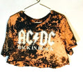 Dc Ac Dc Custom T Shirt Size Large Tie Dye Just Do It Tee Bleac