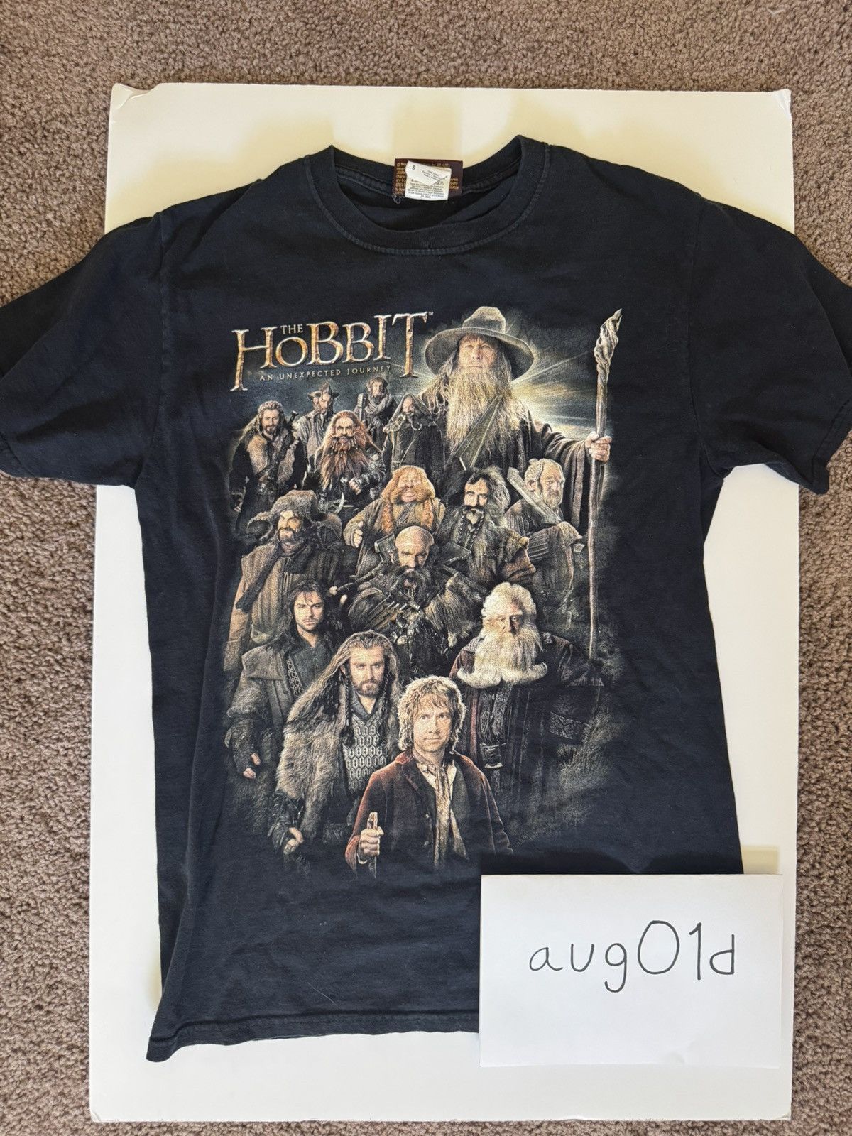 Jerzees Vintage The Hobbit Official Promo T Shirt Black Hoodie, Sweatshirt | FlexRushtees.com