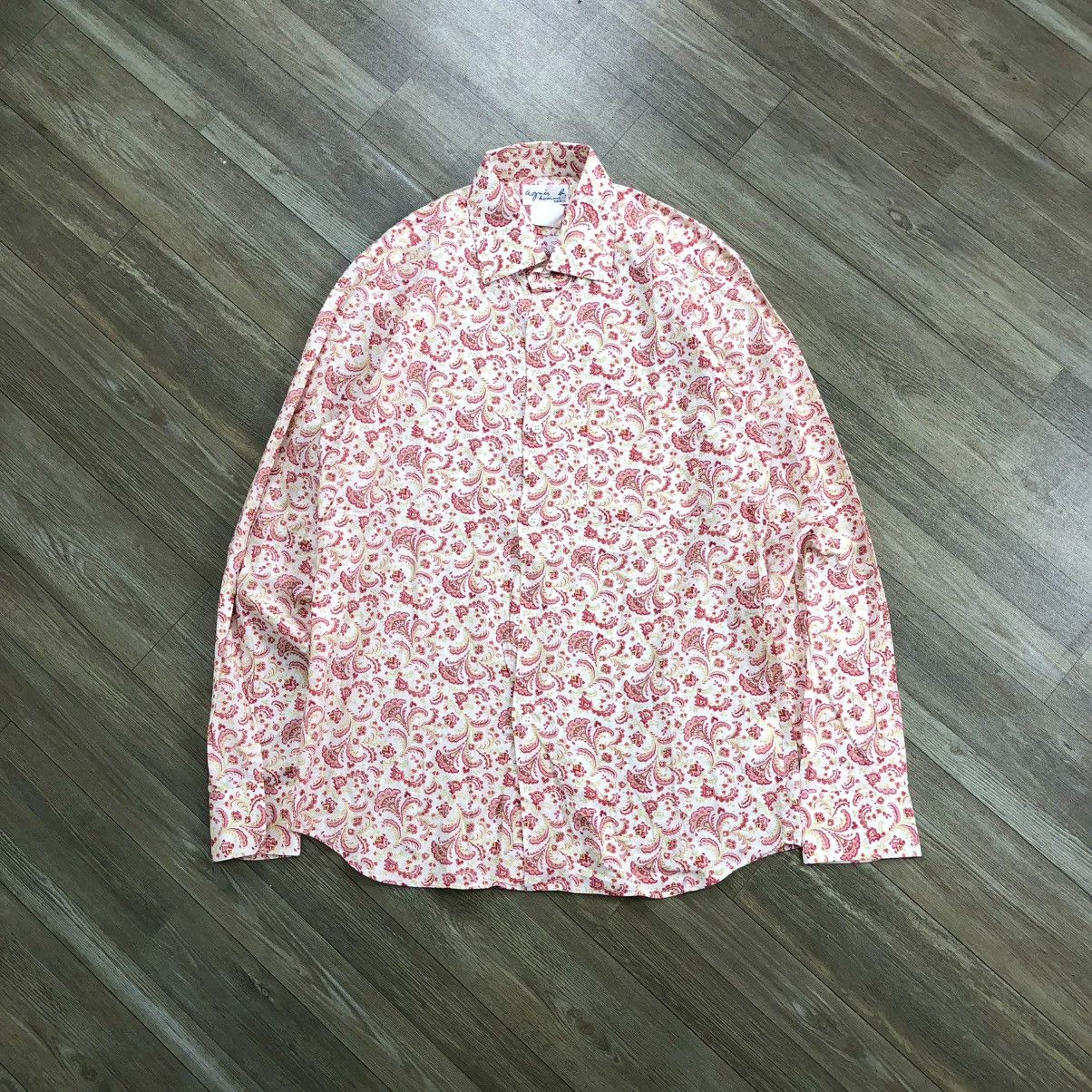 Vintage X Agnes B Vintage Agnes B Paris Floral Spring Time Long Shirt