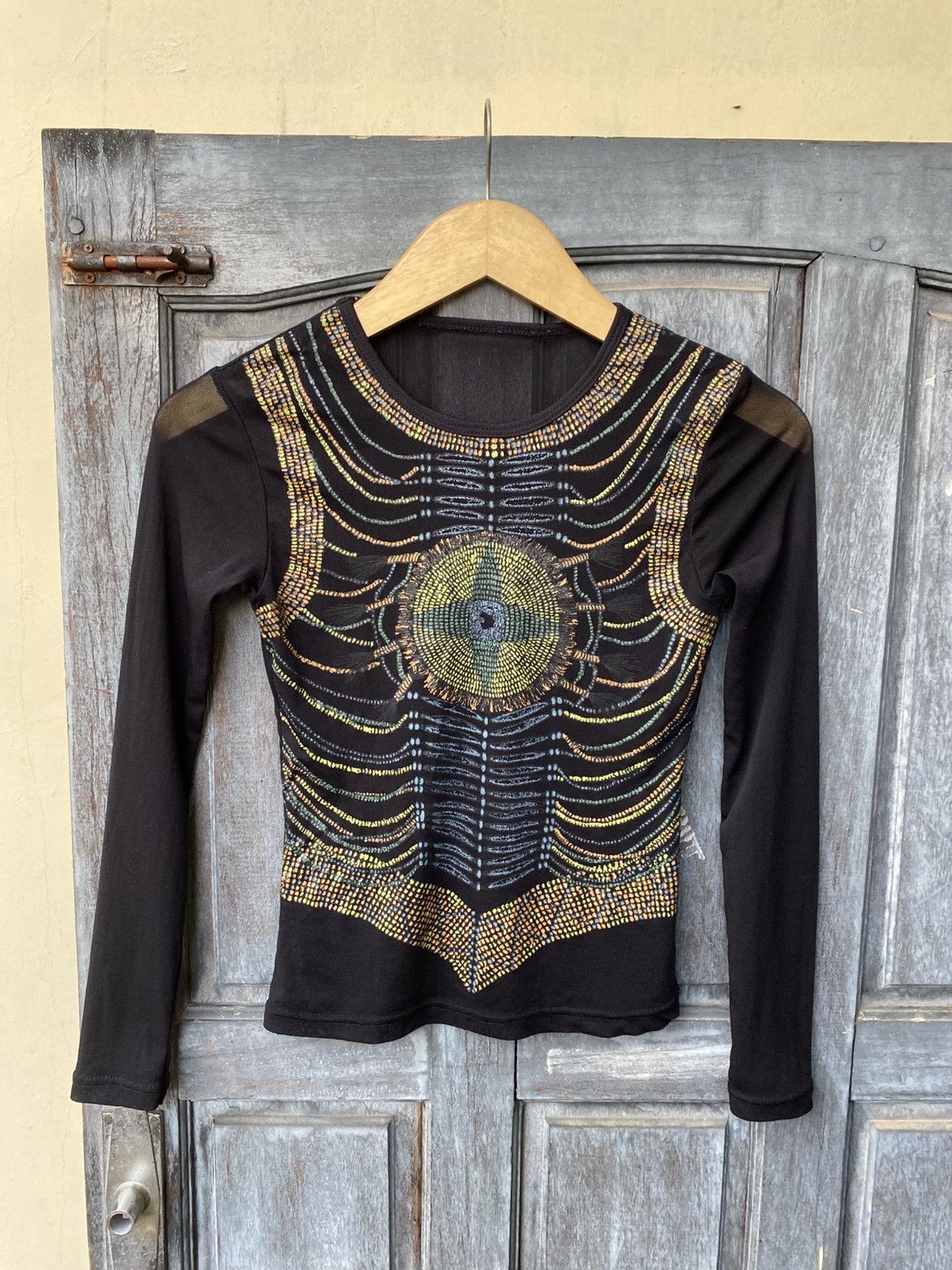 Vintage Jpg Style Tribal Mesh Psychedelic Cyberpunk Goth Rave Trance