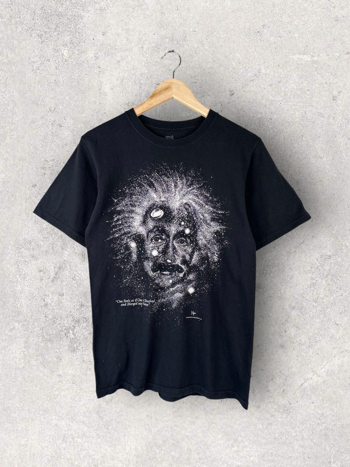90s Vintage Anvil Einstein Box Logo Tee