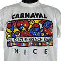 Vintage 90s Carnaval Nice French Riviera T Shirt Mens Medium Hoodie, Sweatshirt | FlexRushtees.com