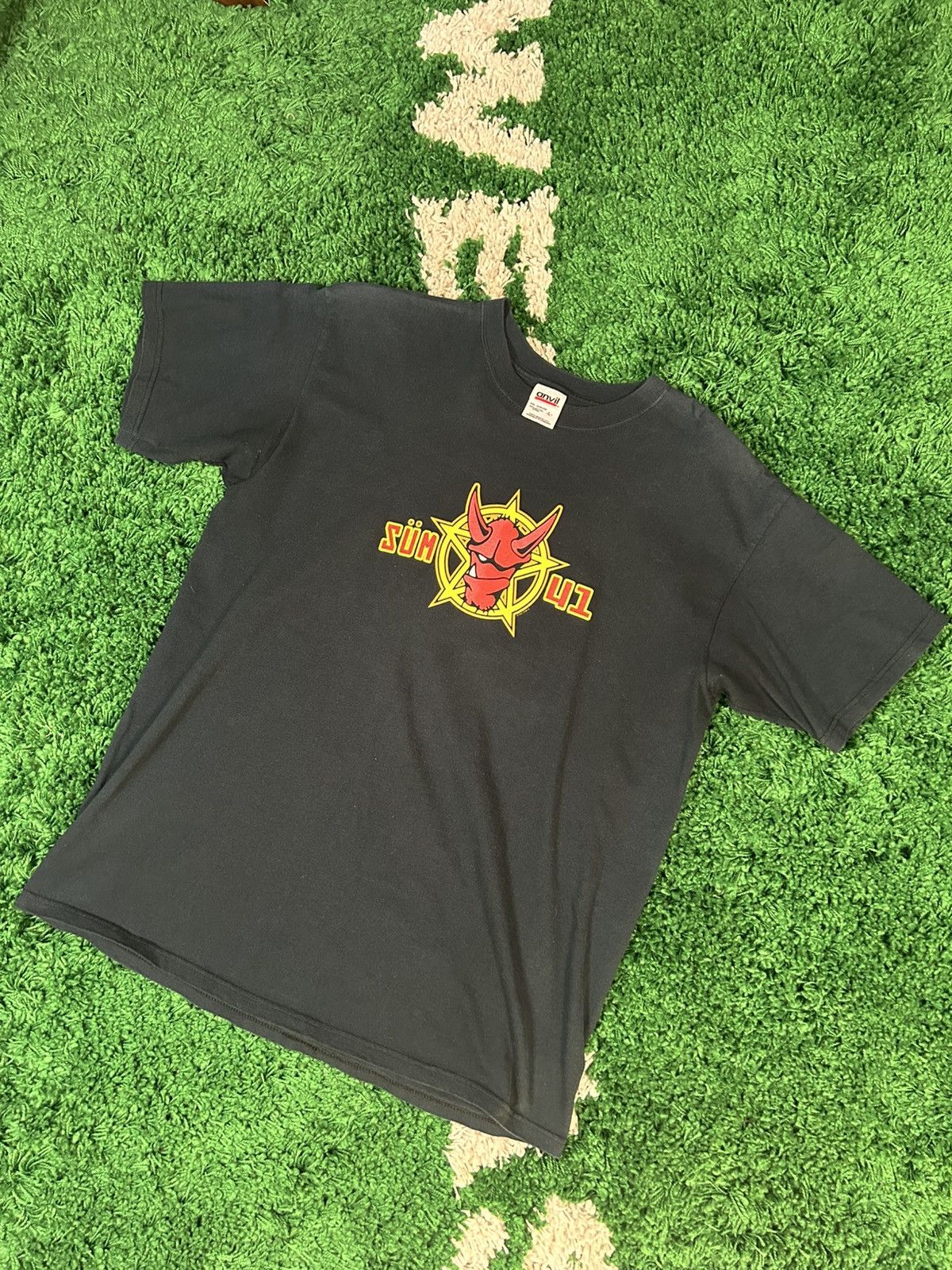 Vintage 2001 Sum 41 Demon Pentagram T Shirt Anvil Tag Size L Hoodie, Sweatshirt | FlexRushtees.com