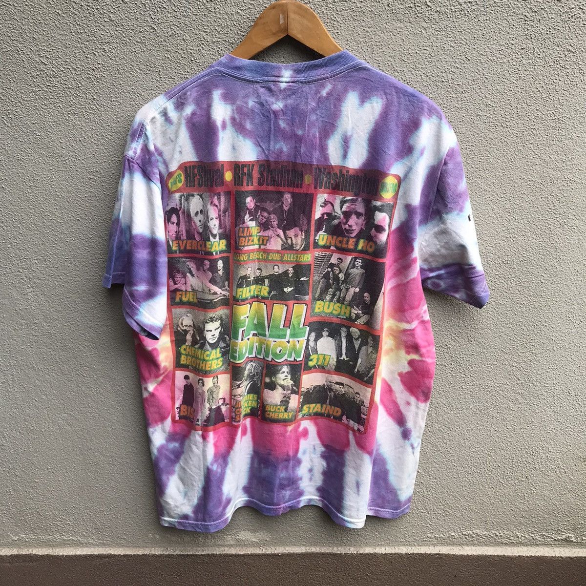 Vintage Hfstival 1999 Band Tee Limp Bizkit Chemical Brothers Hoodie, Sweatshirt | FlexRushtees.com