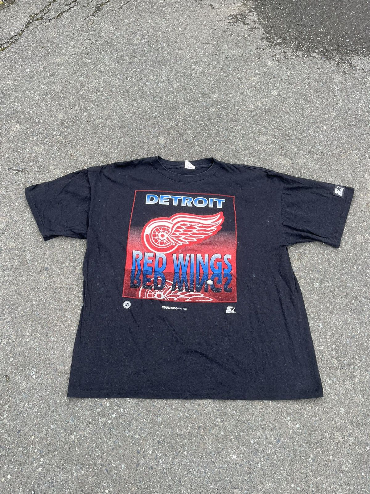Vintage 1993 Detroit Red Wings Starter T Shirt