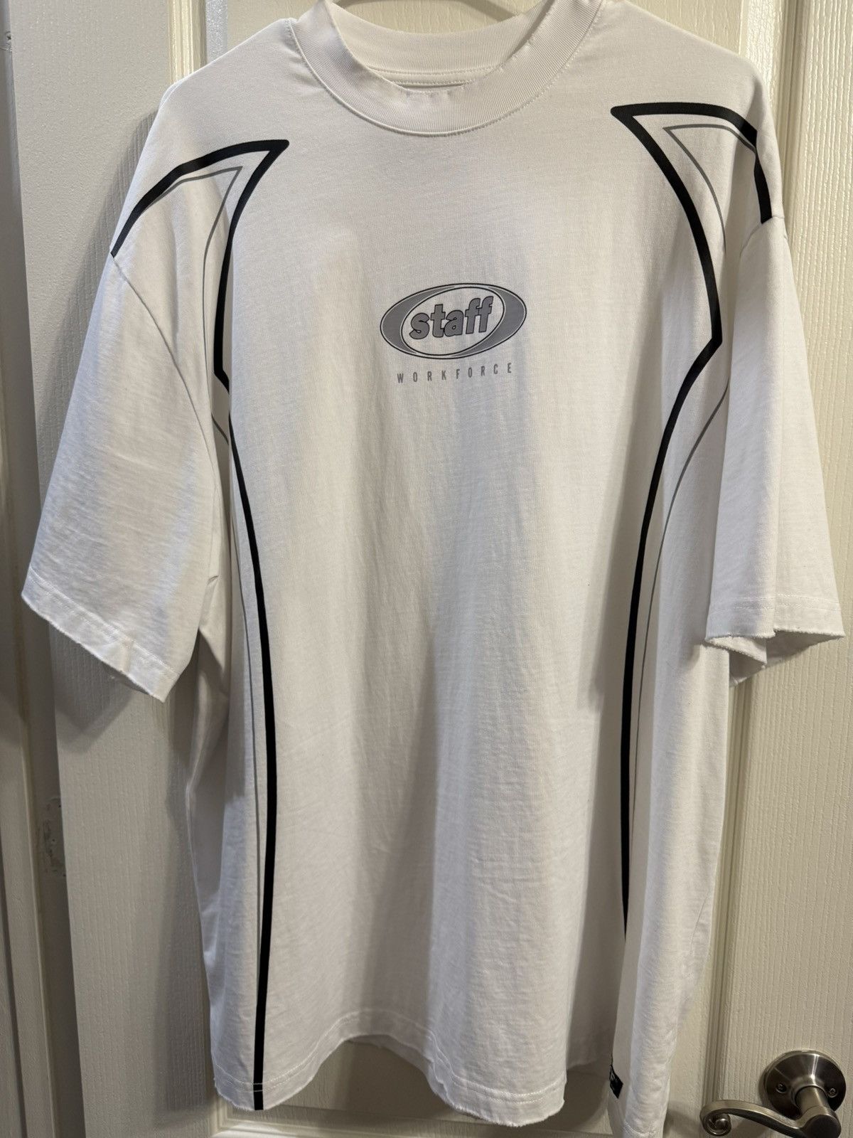 Staff Workforce First Never Last T White T-Shirts, Hoodie, Sweatshirt | FlexRushtees.com