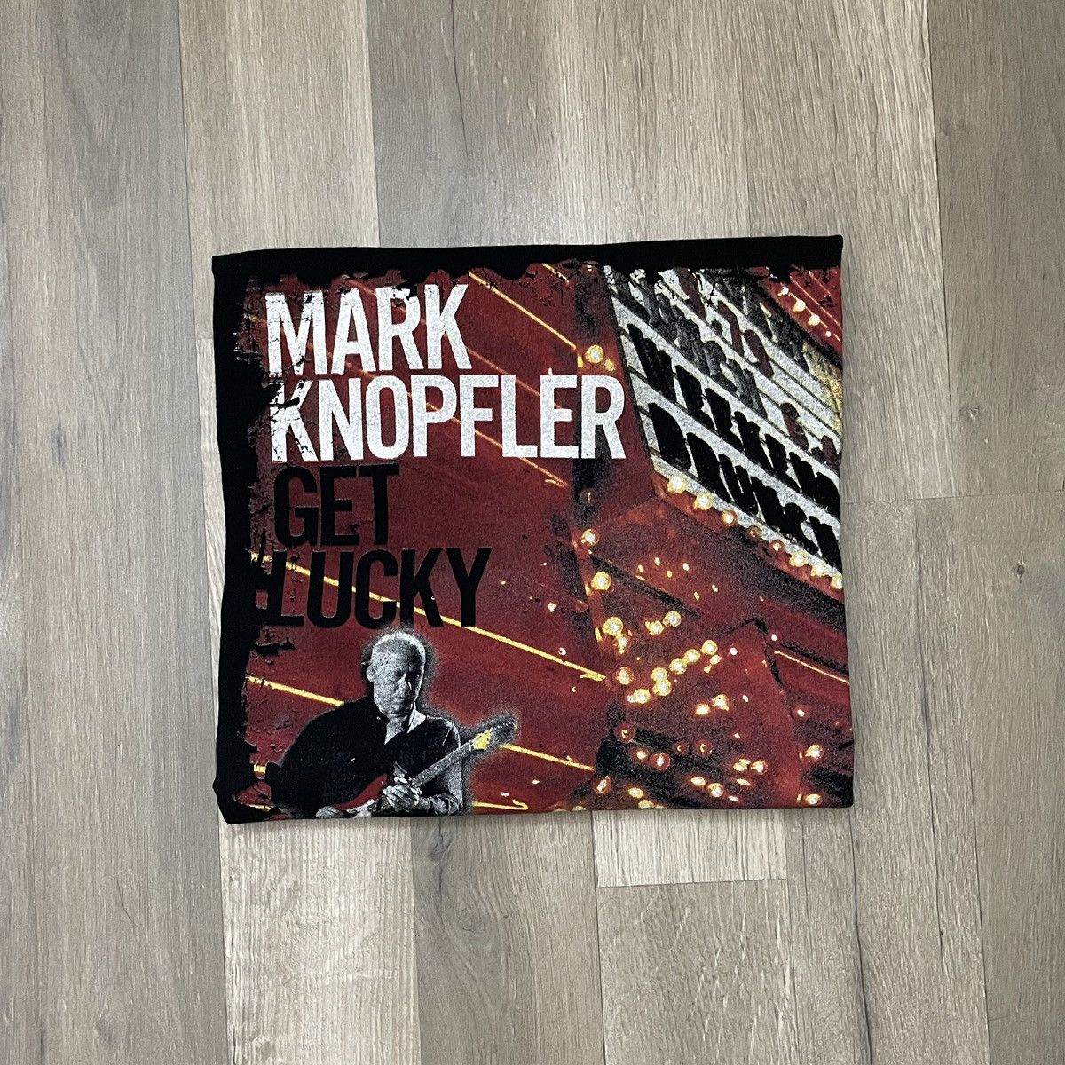 Band Tees Mark Knopfler Get Lucky European Tour 2010 Hoodie, Sweatshirt | FlexRushtees.com