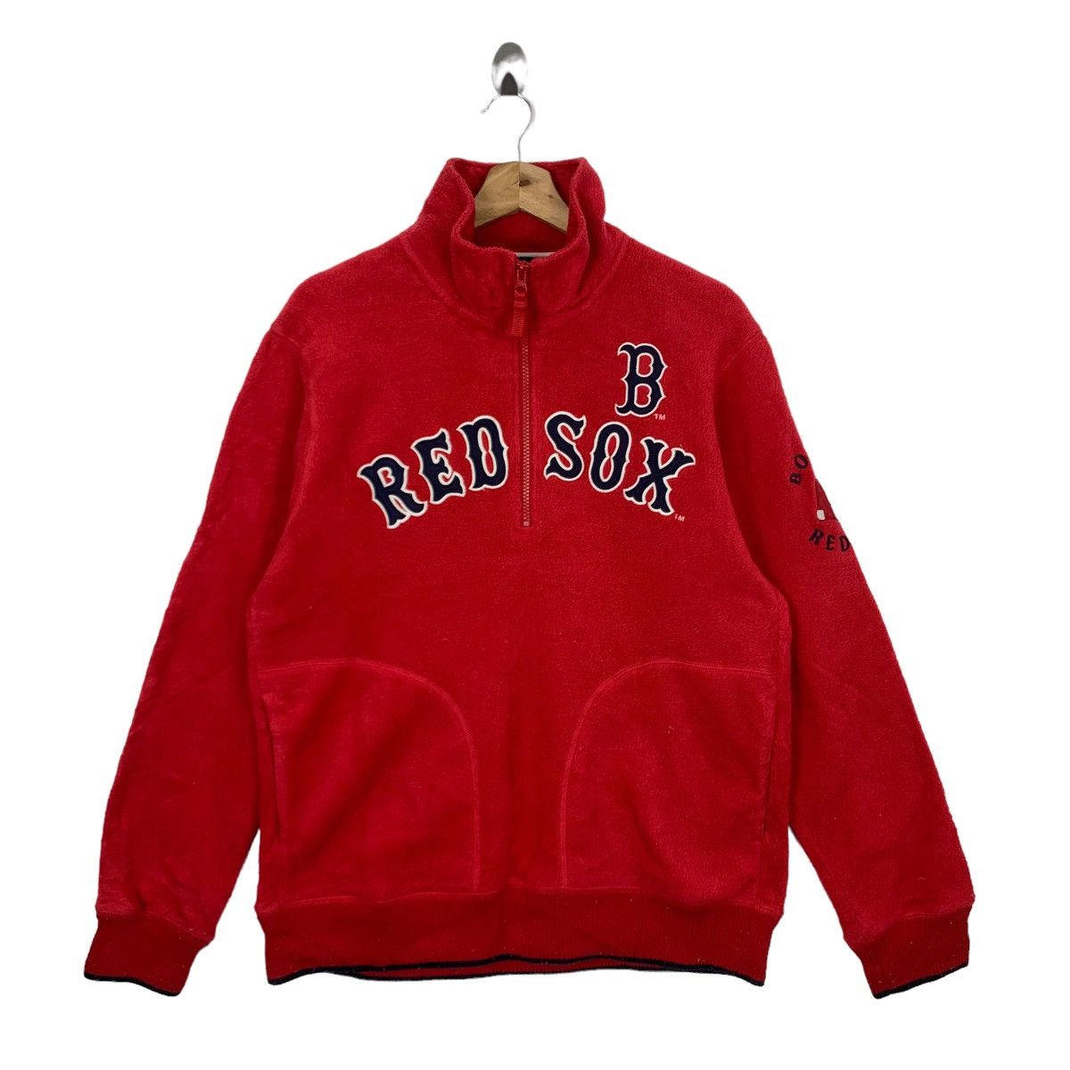 Vintage 90s Washington Red Sox Mlb Sportswear Fleece Halfzip