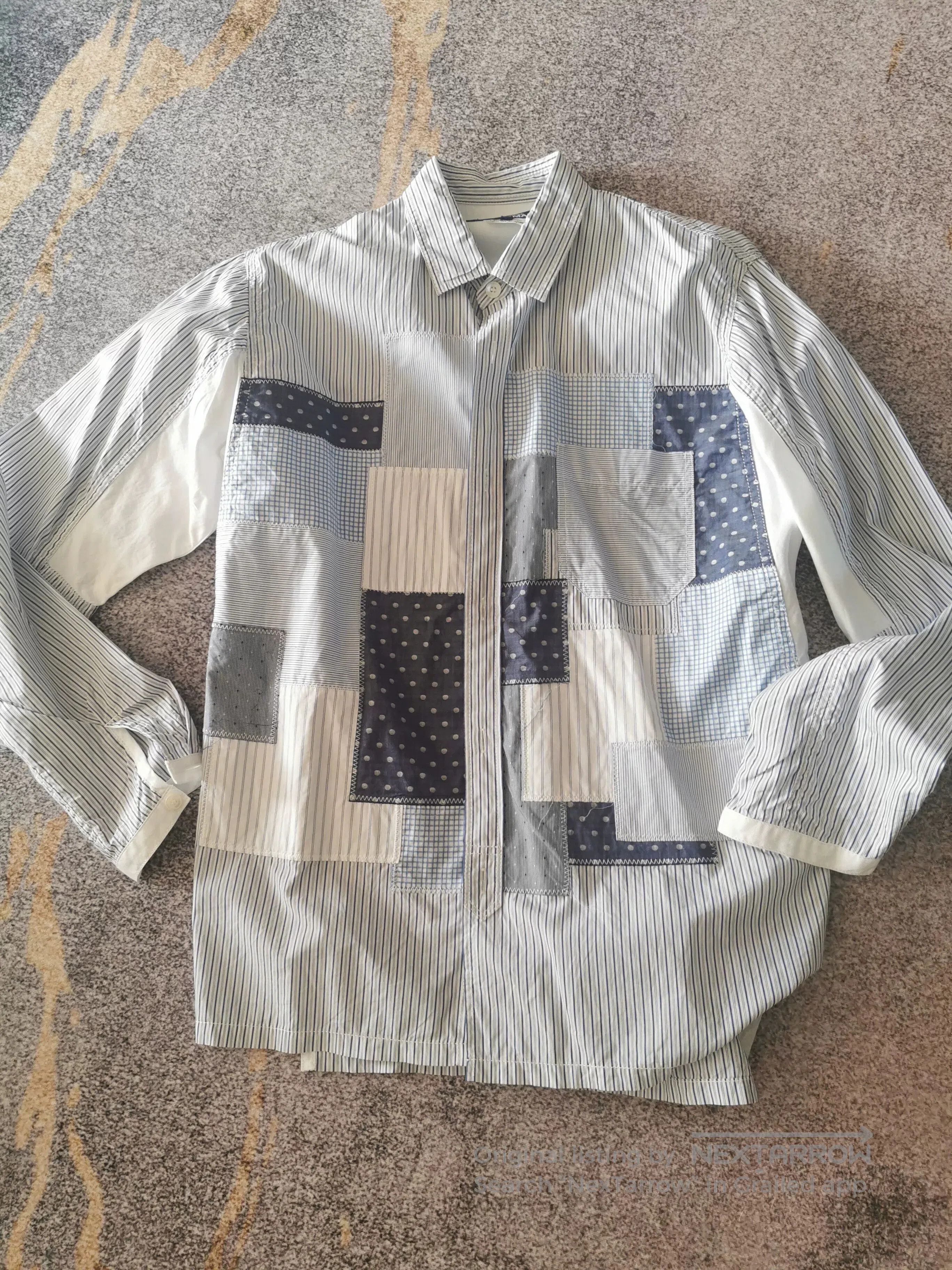 Watanabe Junya Watanabe Spring Summer Oversized Shirt Hoodie, Sweatshirt | FlexRushtees.com