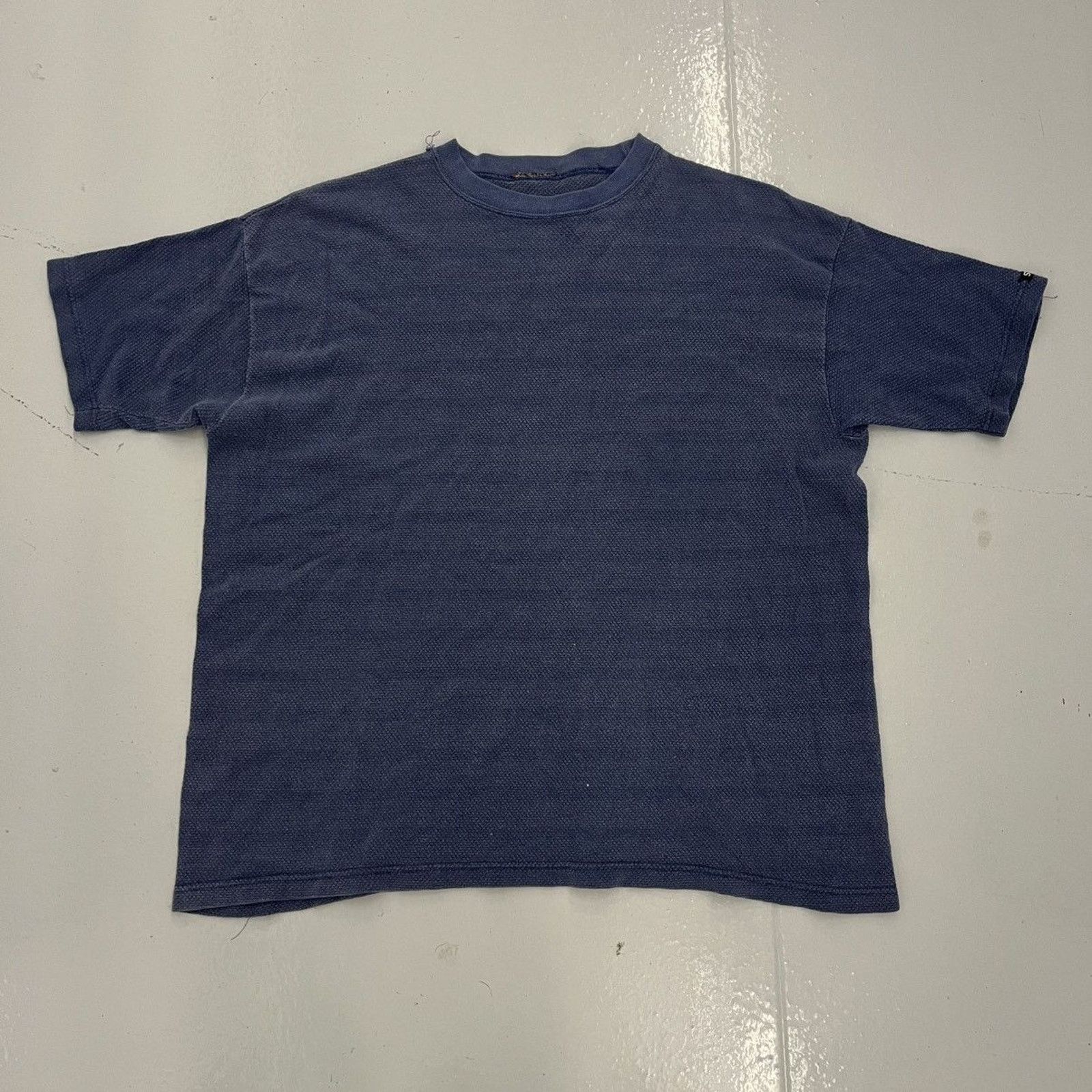 Other Vintage 90s Starwear Navy Textured Cotton Boxy T Shirt Hoodie, Sweatshirt | FlexRushtees.com