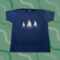 Vintage Vtg Atlantic City Sail Boats Beach T Shirt Navy Blue Xl Men S Short Sleeve 1990s Graphic Tee