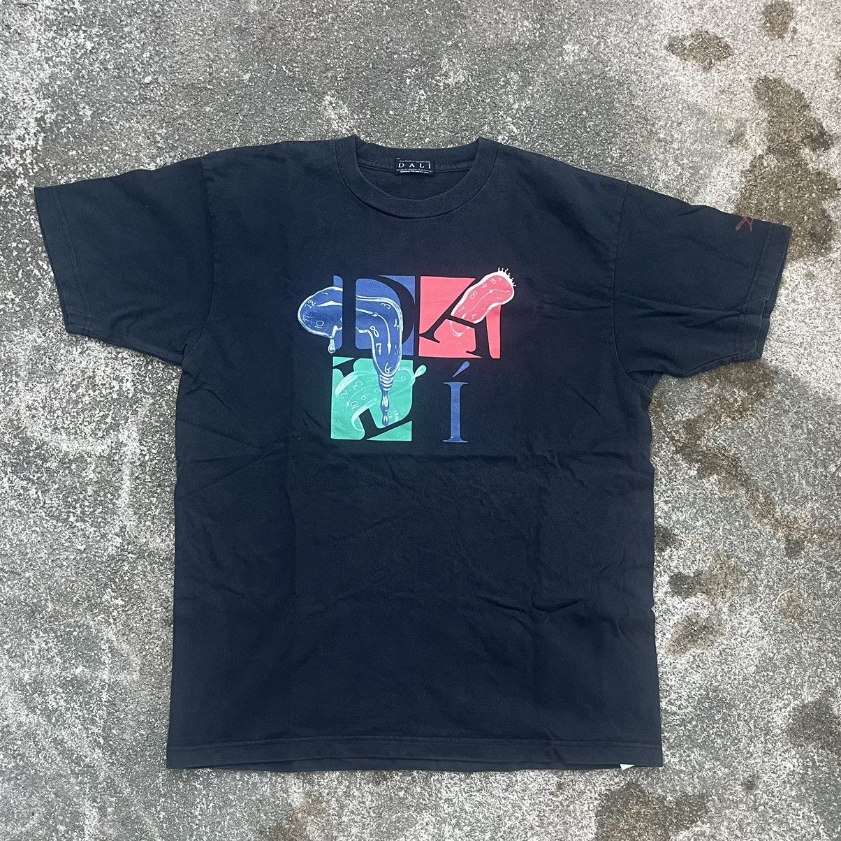 Vintage Y2k Salvador Dali Melting Clock Dial Museum Tee M Hoodie, Sweatshirt | FlexRushtees.com