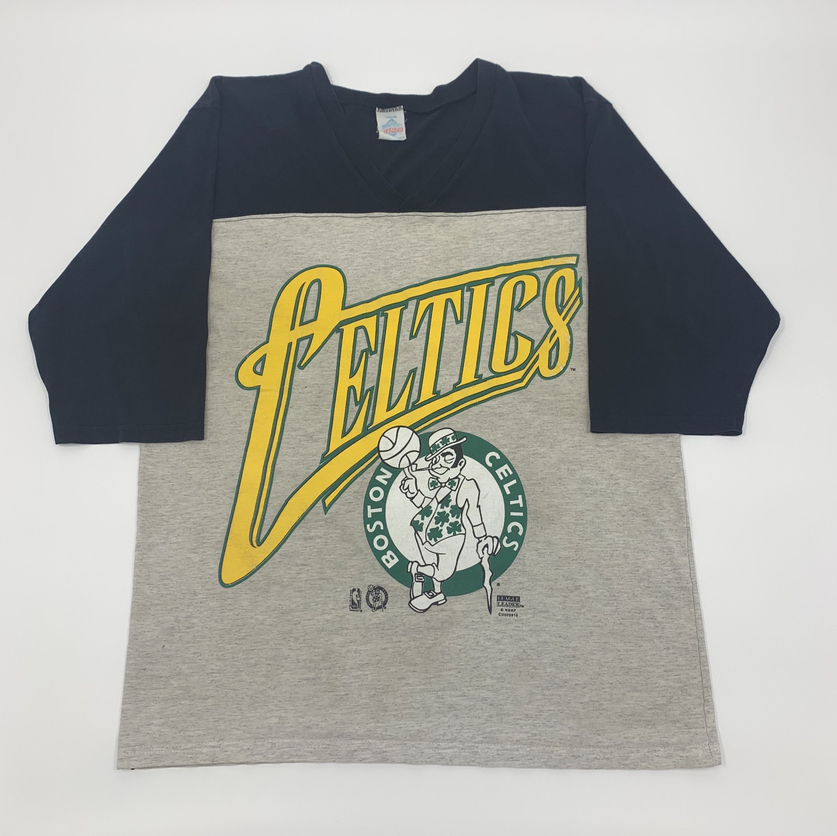 Vintage Boston Celtics 3 4 Sleeve Baseball Tee Hoodie, Sweatshirt | FlexRushtees.com