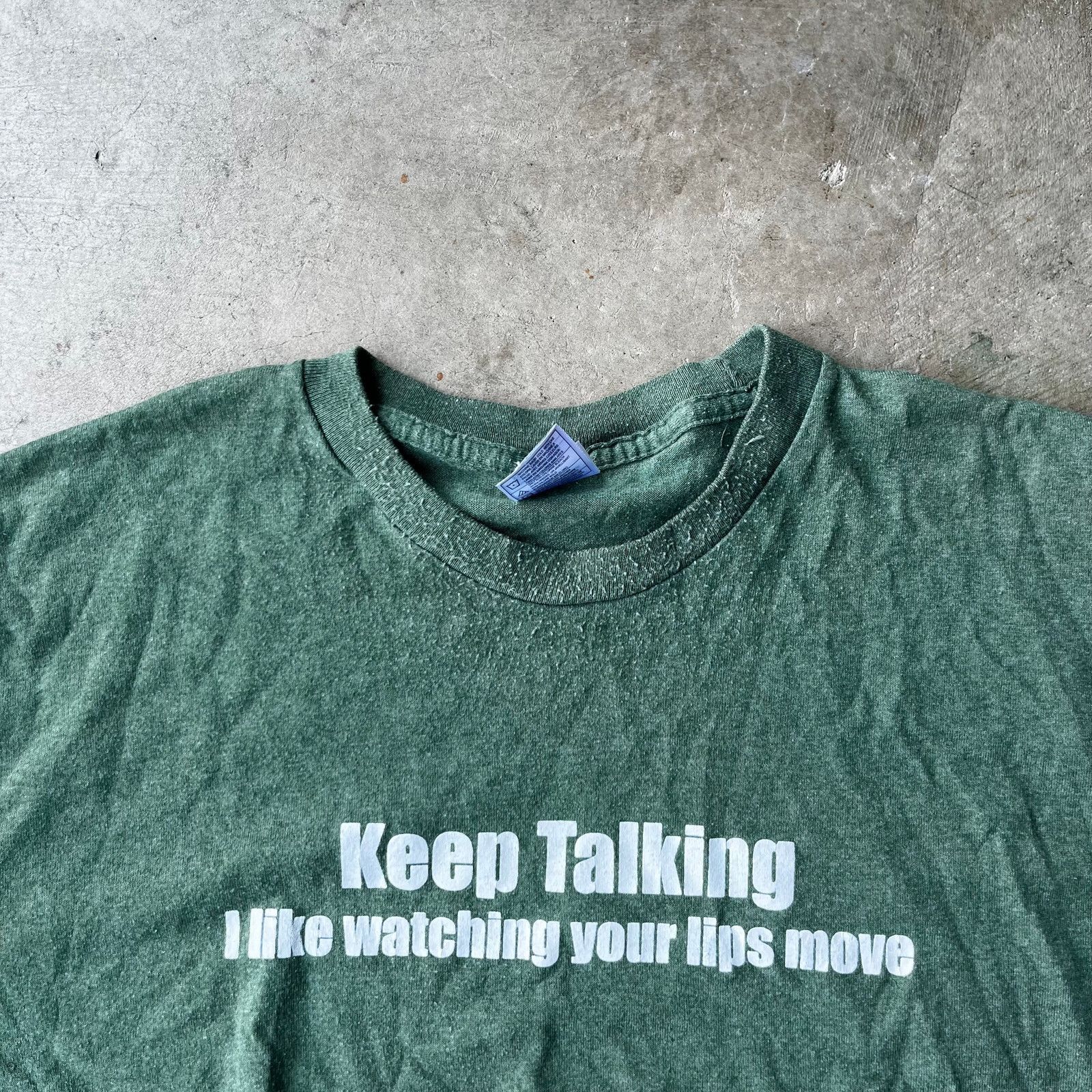 Vintage Keep Talking Shirt Mens Xl Funny Slogan Hoodie, Sweatshirt | FlexRushtees.com