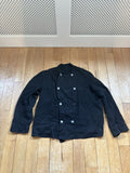 Vintage French Black Double Breasted Shirt Hoodie, Sweatshirt | FlexRushtees.com
