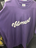 Purple Vetements Cursive Logo Tee Hoodie, Sweatshirt | FlexRushtees.com