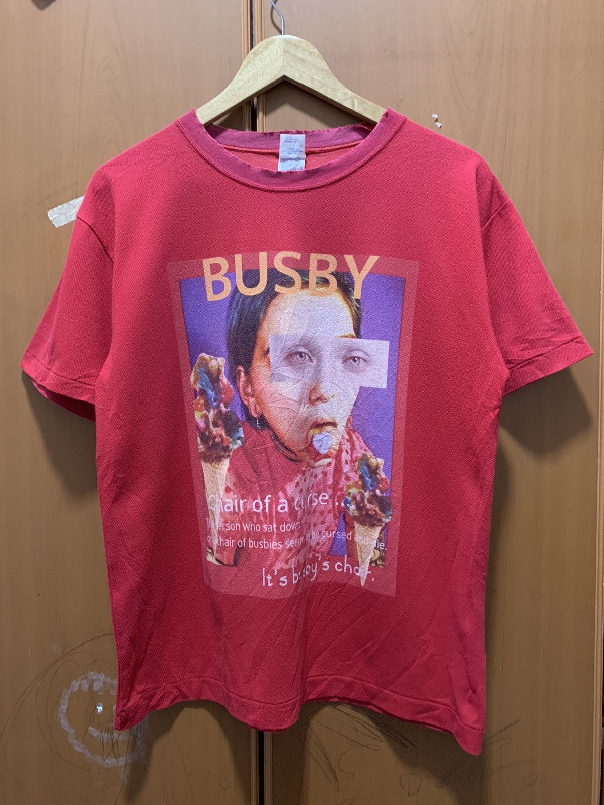 Japanese Brand Vintage Busby Chair Of A Curse Distressed Tee Hoodie, Sweatshirt | FlexRushtees.com