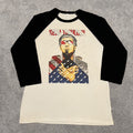 Vintage System Of A Down Serj Tankian Patriotic Flag Raglan 3 4 Tee Hoodie, Sweatshirt | AU16VibeMintTees.com