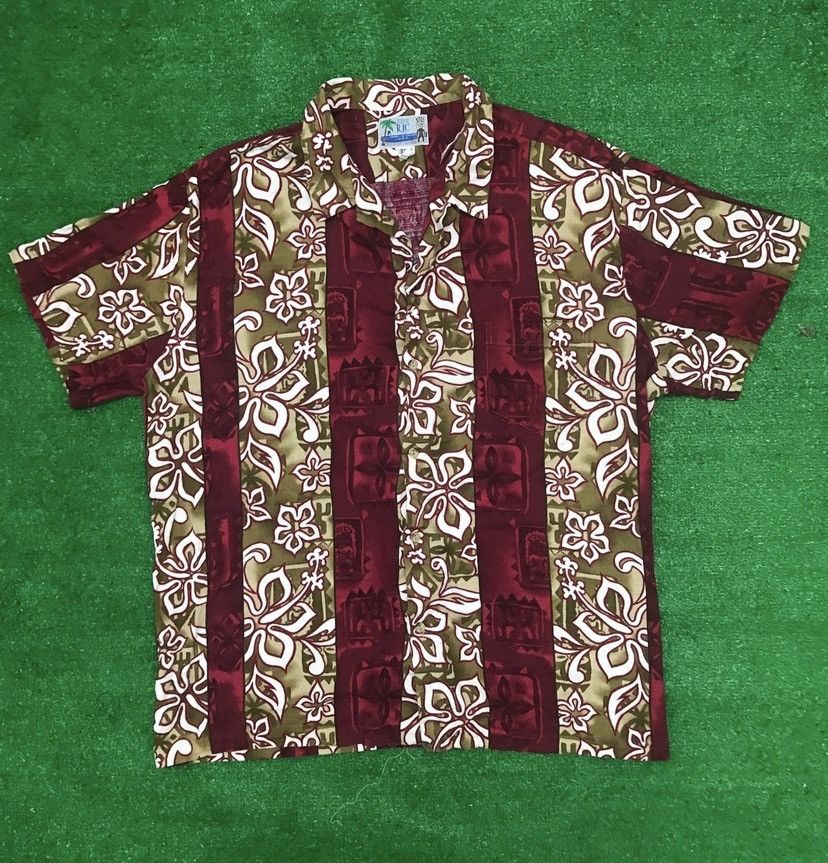Vintage 70s Hawaiian Shirt Over Size