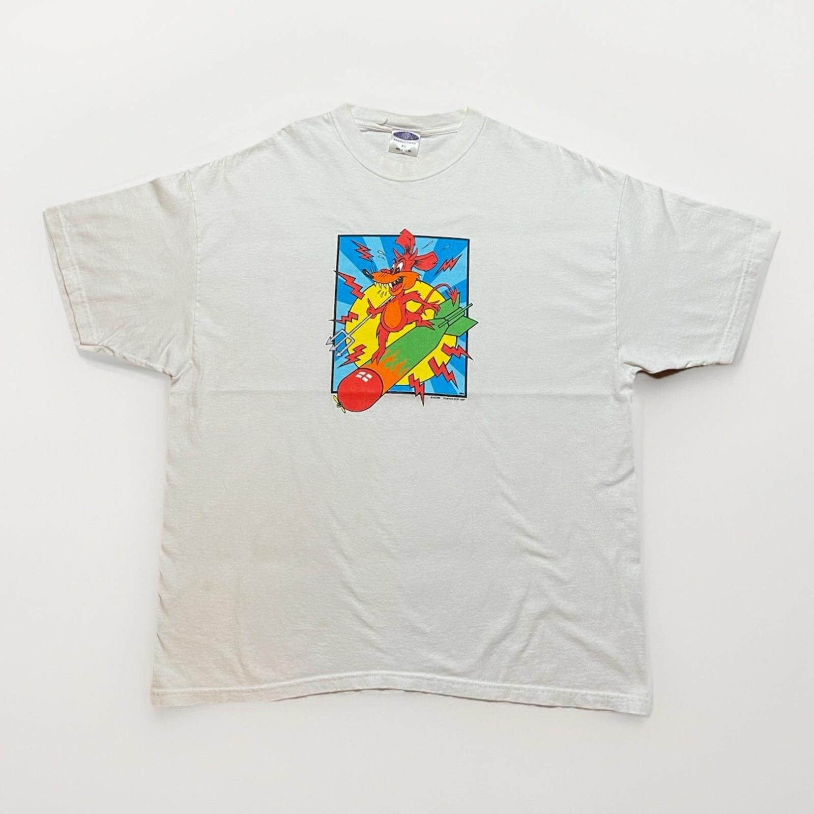 Vintage Vtg 1990 S Frank Kozik Poster Pop Art Tee 1997 Usa Xl Hoodie, Sweatshirt | FlexRushtees.com