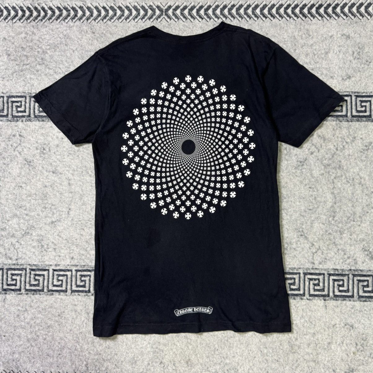 Hearts Chrome Hearts Psychedelic Spiral Cross