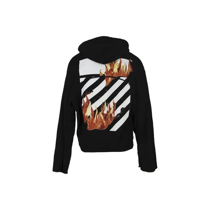 White Off White Flame Graphic Hoodie 0079 T-Shirts, Sweatshirt | FlexRushtees.com
