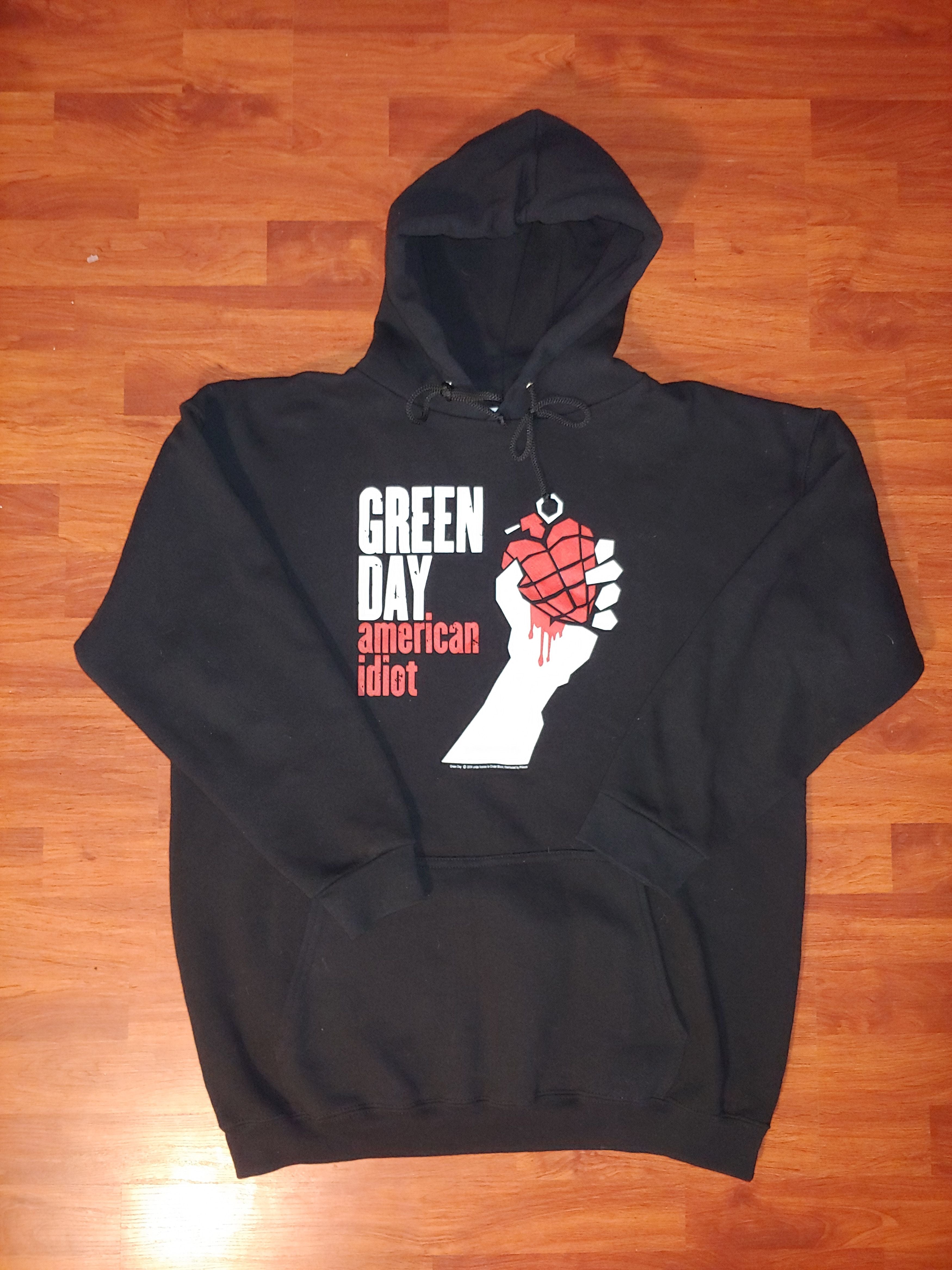 Vintage 2004 Green Day American Idiot Hoodie T-Shirts, Sweatshirt | FlexRushtees.com