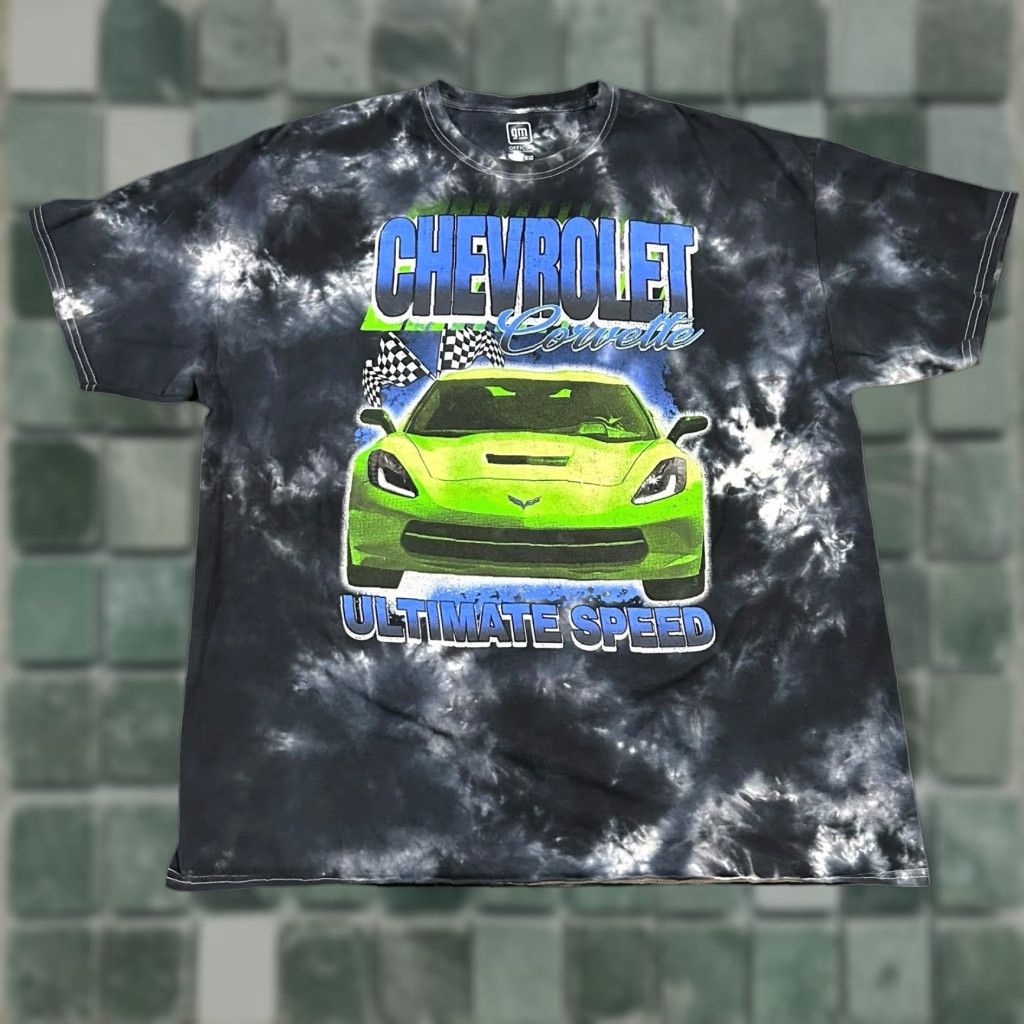 Doublet Chevrolet T Shirt Multicolor Short Sleeve Xl Mens Crew Neck Double Sided Logo Graphic Retro