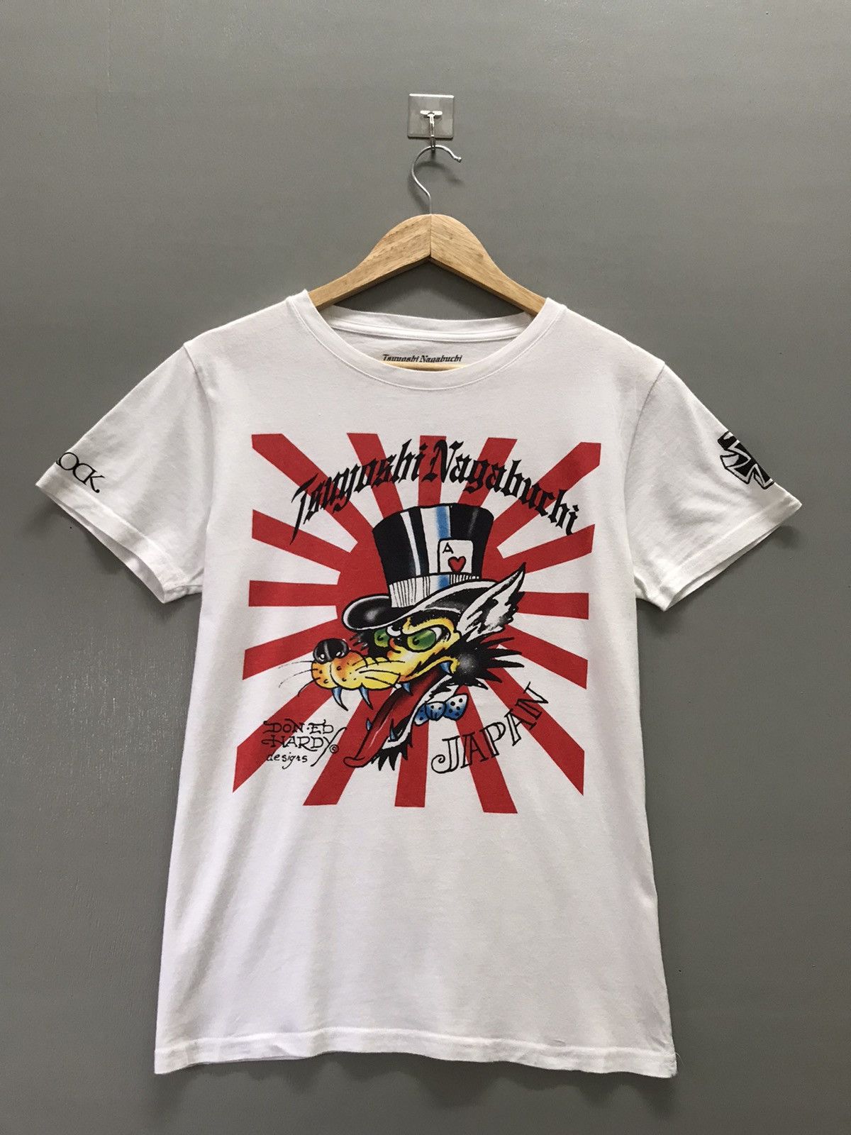 Vintage Ed Hardy X Tsuyoshi Nagabuchi Special Collab Japan Tee Hoodie, Sweatshirt | FlexRushtees.com