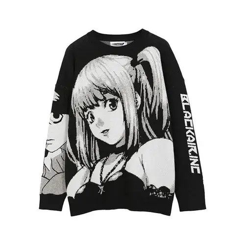 Vintage New Anime Death Note Designer Knitted Misa Sweater