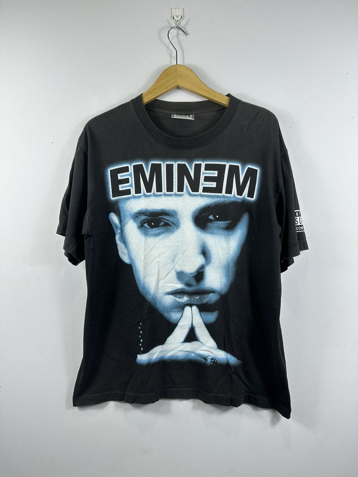 Eminem Rare Vintage Bootleg Eminem Big Face Rap Tee Hoodie, Sweatshirt | FlexRushtees.com