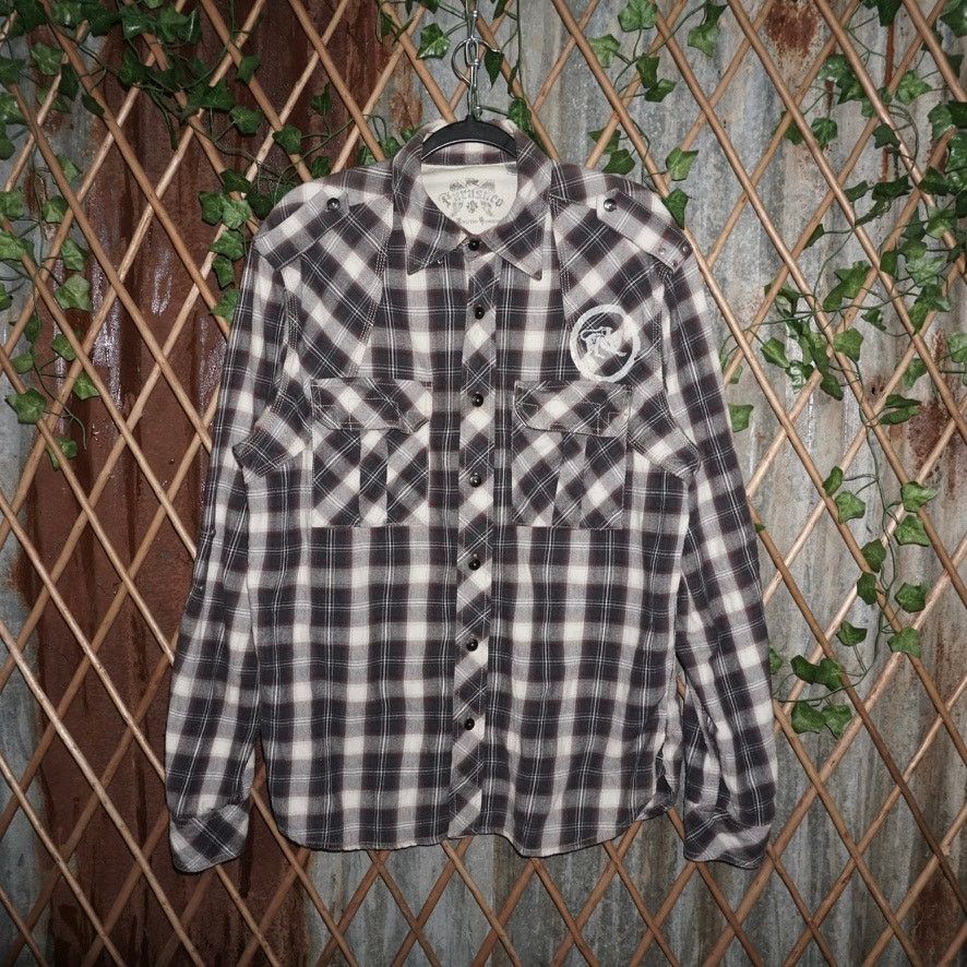Parasuco Medium Vintage Y2k Parasaco Grunge 2000s Flannel T Shirt