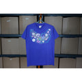 Vintage 90s Seashells Starfish Graphic Art Beach Tee M