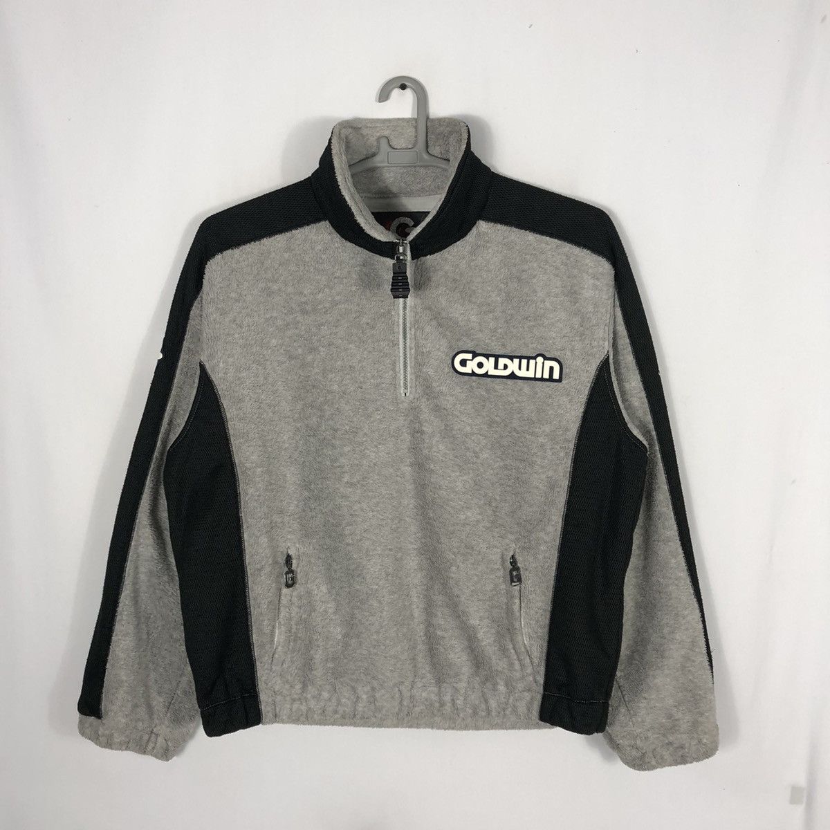 Japanese Brand Rare Vintage Goldwin Half Zipper Sherpa Winter Sweatshirts