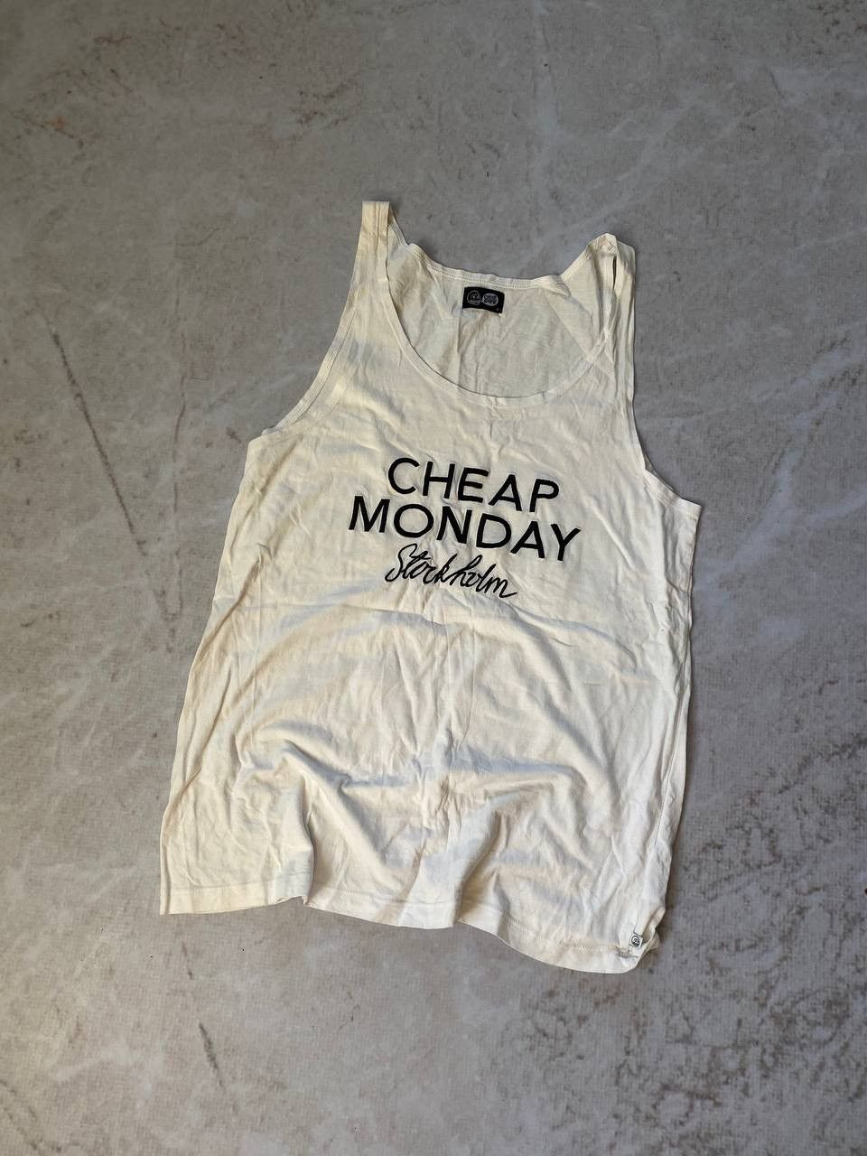 Vintage Cheap Monday Tank Top Undershirt Y2k Rare