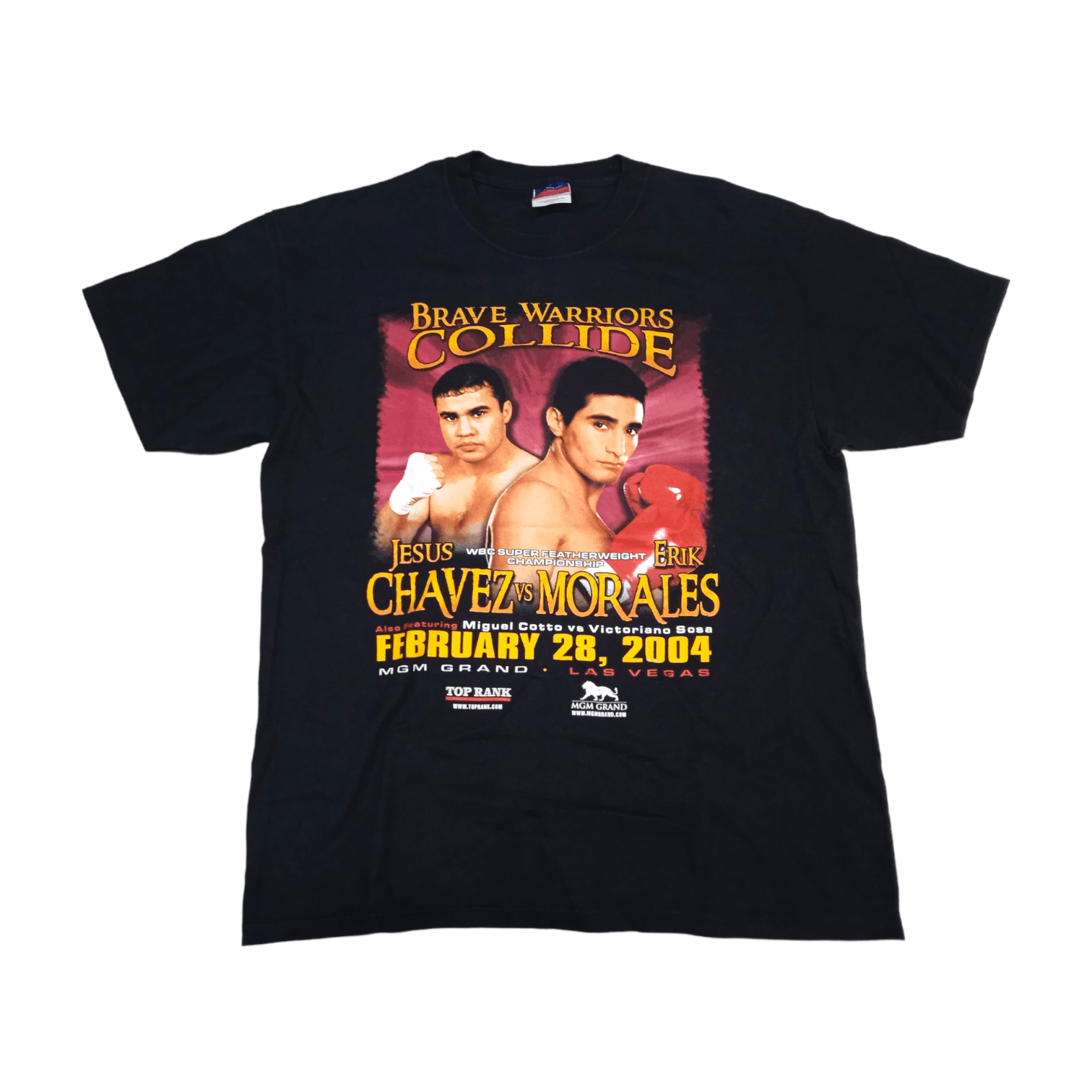 Vintage Erik Morales Vs Jesus Chavez 2000s T Shirt Boxing