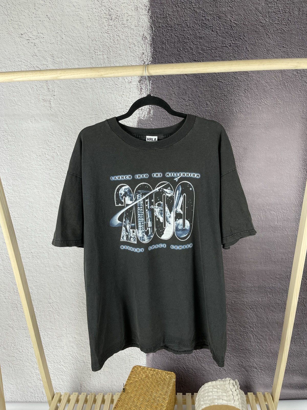 Nasa Vintage 2000 Men S Hrla Kennedy Space Center Nasa Black Usa