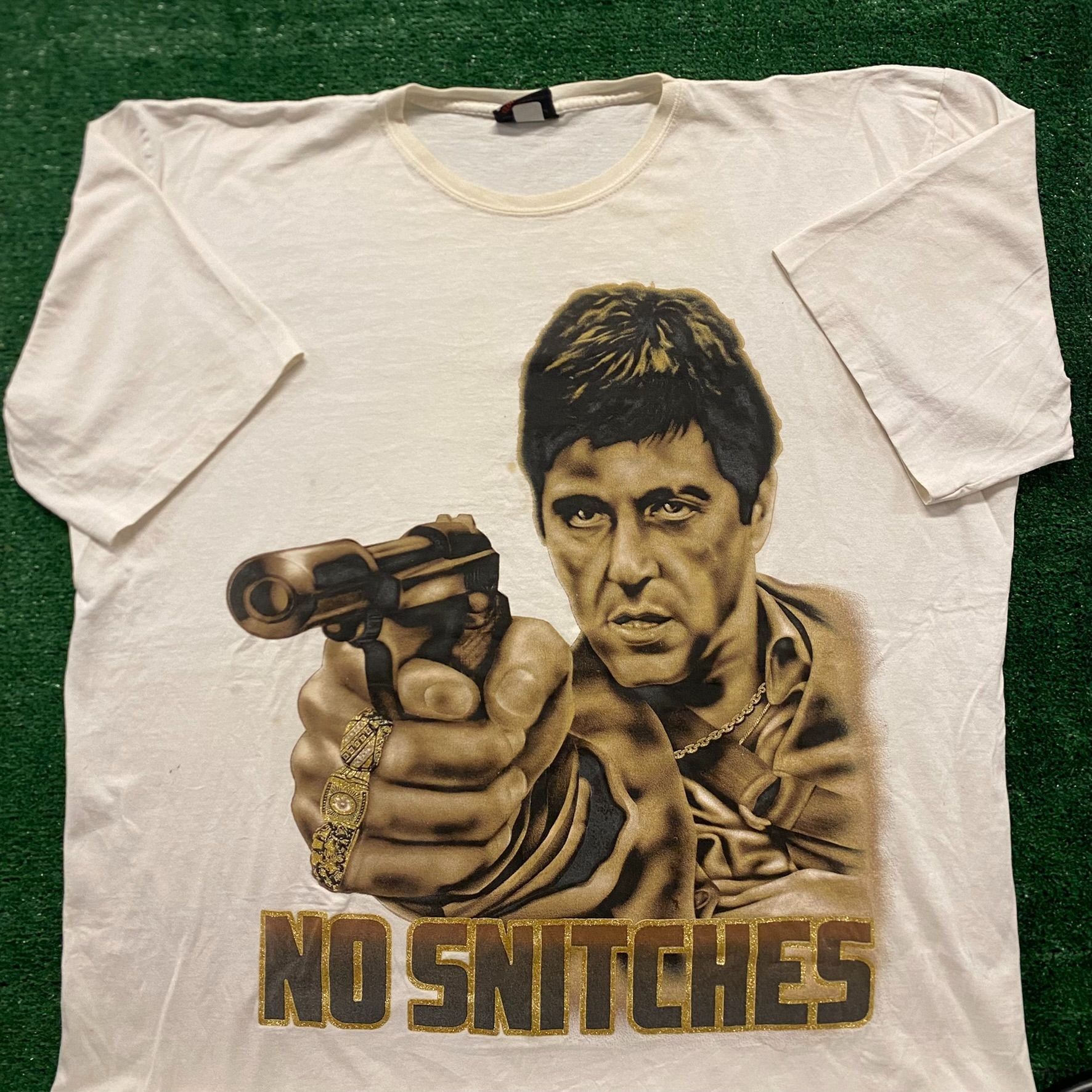 Vintage Scarface No Snitches Vintage 90s Movie T Shirt