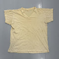 Other Vintage 60s Stedman Cream Blank Cotton V Neck T Shirt