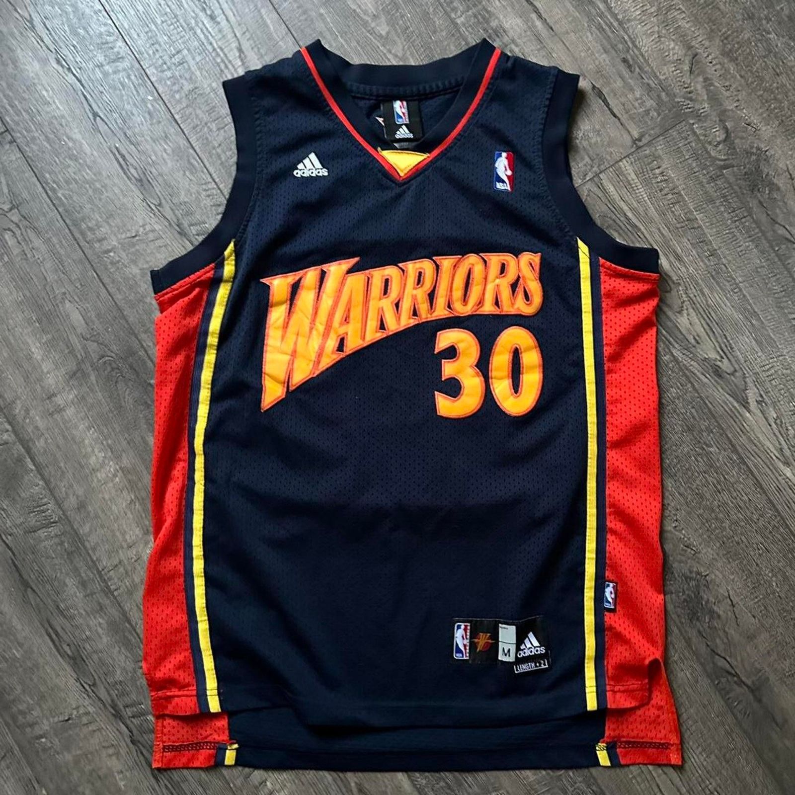 Vintage 2010 Steph Curry Golden State Warriors Basketball Nba Jersey