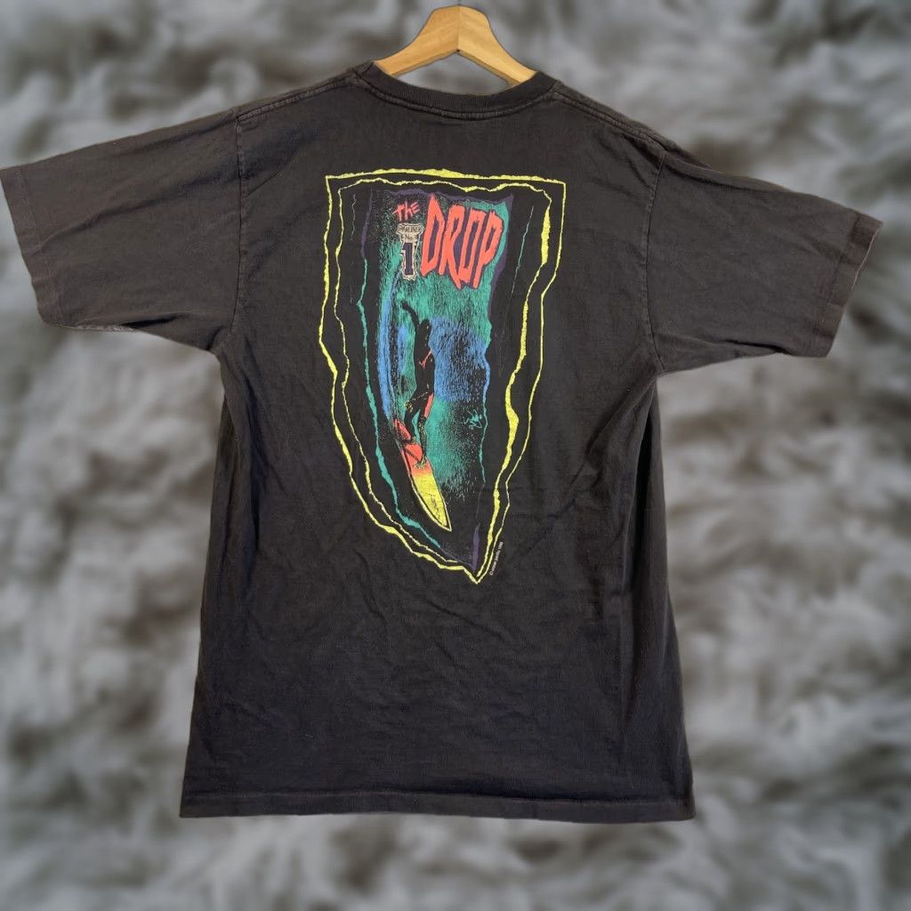 Pacific Vintage Ocean Pacific Op Surf T Shirt Mens M Navy Blue The Drop 90s 80s Crew Neck Shor