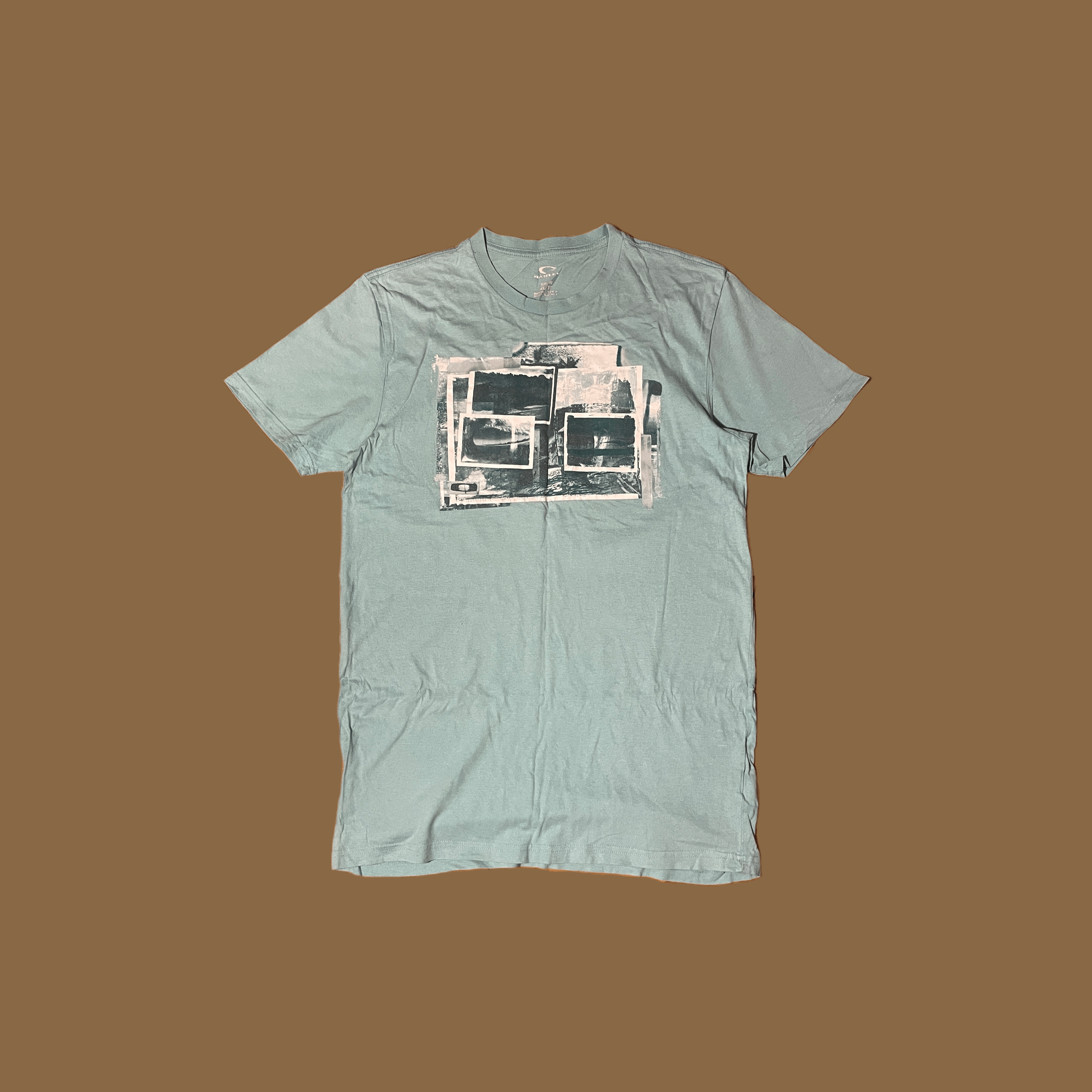Vintage Oakley Ocean Views Tee Blue Man Sportswear
