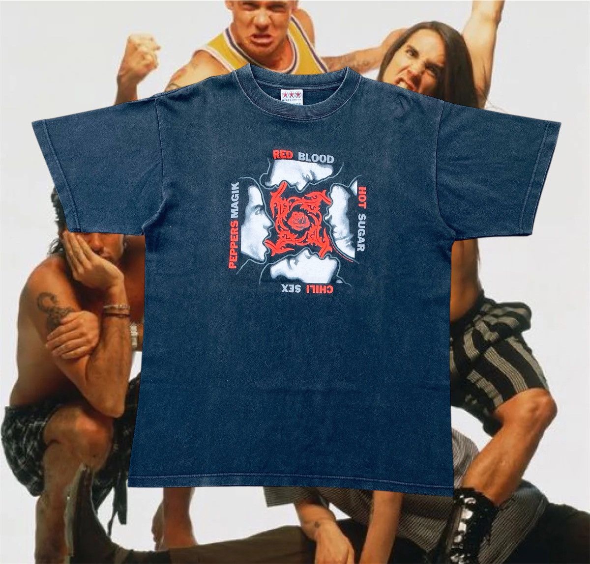 Band Tees Vintage Og Red Hot Chili Peppers Band Faded Tees Hoodie, Sweatshirt | FlexRushtees.com